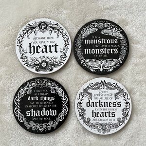Owlcrate Haunted Hearts Coaster Set